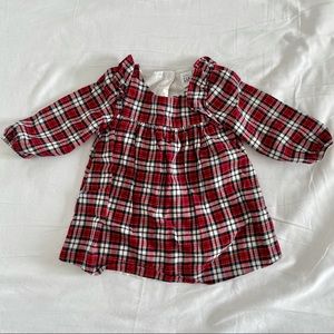 Gap | Baby Gap plaid red dress 12-18 months